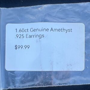 Genuine Amethyst .925 Earrings